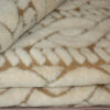 Kołdra wełniana Camel z wełny wielbłądziej Ciemny Warkocz 140x200