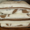 0140 Kołdra z wełny Camel Jasny + Kaszmir Róża Brąz 160x200