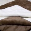0164 Kołdra z wełny Camel Ciemny + Kaszmir Gładki 200x200