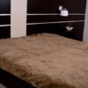 0165 Kołdra z wełny Camel Ciemny + Kaszmir Gładki 200x200