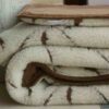0223 Kołdra z wełny Camel Ciemny + Merynos Benjamin Brąz 200x200