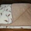 0230 Kołdra z wełny Camel Jasny + Merynos Benjamin Brąz 160x200