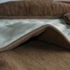 0261 Kołdra z wełny Camel Ciemny + Kaszmir Caro 140x200