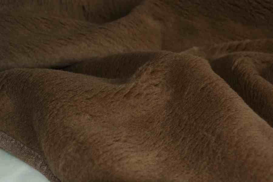 0265 Kołdra z wełny Camel Ciemny + Kaszmir Caro 140x200