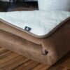 0268 Kołdra z wełny Camel Ciemny + Kaszmir Caro 140x200