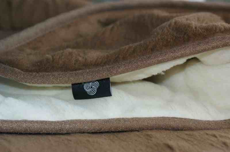 0269 Kołdra z wełny Camel Ciemny + Kaszmir Caro 140x200