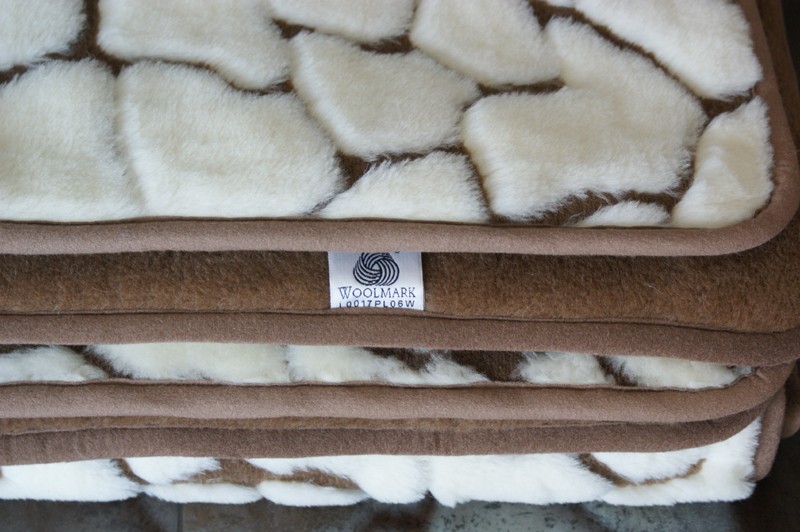 Kołdra z wełny Camel Ciemny + Kaszmir Żyrafa Gruba 180x200