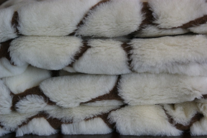 Kołdra z wełny Camel Ciemny + Kaszmir Żyrafa Gruba 180x200