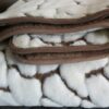 Kołdra z wełny Camel Ciemny + Kaszmir Żyrafa Gruba 180x200