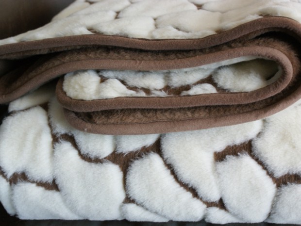 Kołdra z wełny Camel Ciemny + Kaszmir Żyrafa Gruba 180x200