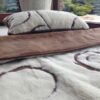 0321 Pościel z wełny Camel Ciemny + Kaszmir Luna 140x200 + Podkład wełniany