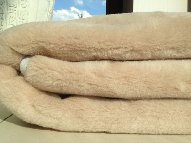 0371 Kołdra z wełny Alpaki Silver Camel Jasny 140x200