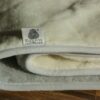 Pościel z wełny Alpaki Silver Kaszmir Caro 220x200 + Podkład wełniany