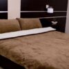 0467 Pościel z wełny Camel Ciemny + Kaszmir Gładki 240x200