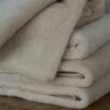 0770 Koc wełniany Camel z wełny wielbłądziej CAPPUCCINO 140x200