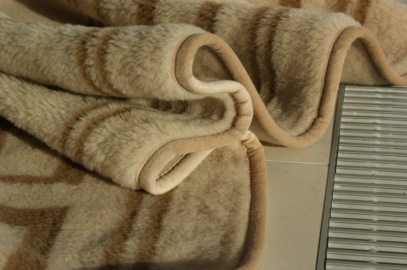 0780 Koc wełniany Camel z wełny wielbłądziej JASNY GREKA 240x200 brak