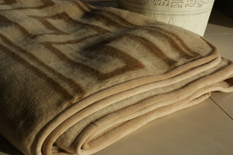 0788 Koc wełniany Camel z wełny wielbłądziej JASNY GREKA 240x200 brak