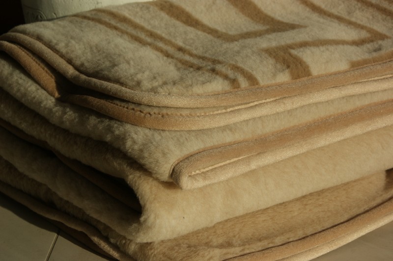 0790 Koc wełniany Camel z wełny wielbłądziej JASNY GREKA 240x200 brak