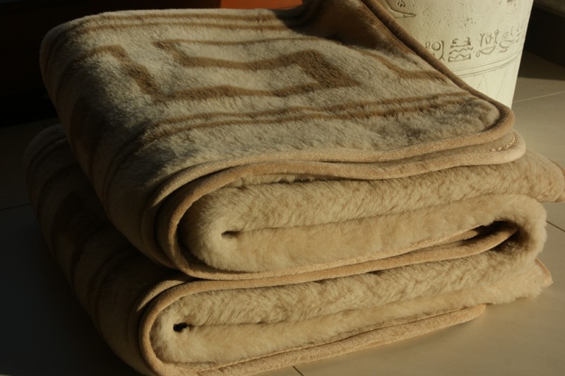0792 Koc wełniany Camel z wełny wielbłądziej JASNY GREKA 240x200 brak