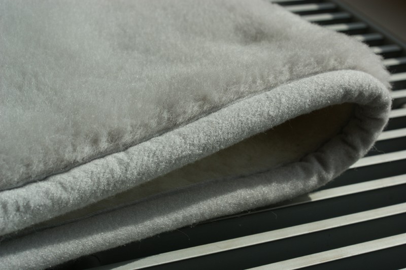 0800 Podkład z wełny Alpaki Silver 90x200