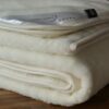 0819 Koc wełniany Kaszmir White 140x200