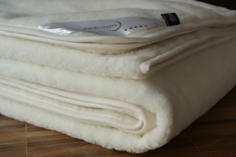 0819 Koc wełniany Kaszmir White 140x200