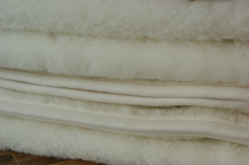 0820 Koc wełniany Kaszmir White 140x200