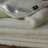 0824 Koc wełniany Kaszmir White 140x200