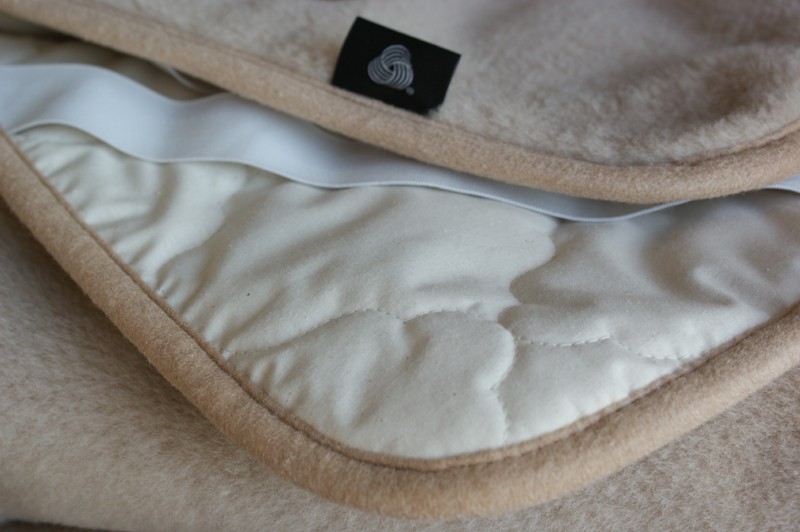 0848 Podkład z wełny Camel Jasny Light 140x200