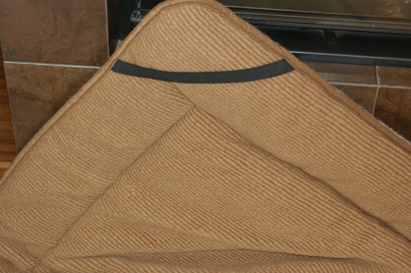 0880 Materac z wełny Camel Ciemny + Camel Jasny Peruggiano 140x200