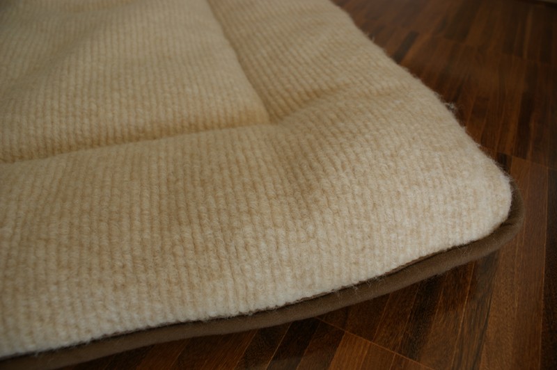 0882 Materac z wełny Camel Ciemny + Camel Jasny Peruggiano 140x200