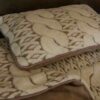 Pościel wełniana Camel z wełny wielbłądziej Ciemny Warkocz 140x200 + Podkład wełniany