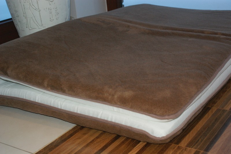 Materac z wełny wielbłądziej Camel Ciemny Mega Gruby 140x200