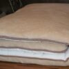 0983 Materac z wełny wielbłądziej Camel Jasny Mega Gruby 140x200
