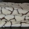 Pościel z wełny Camel Ciemny + Kaszmir Żyrafa 160x200 + Materac wełniany