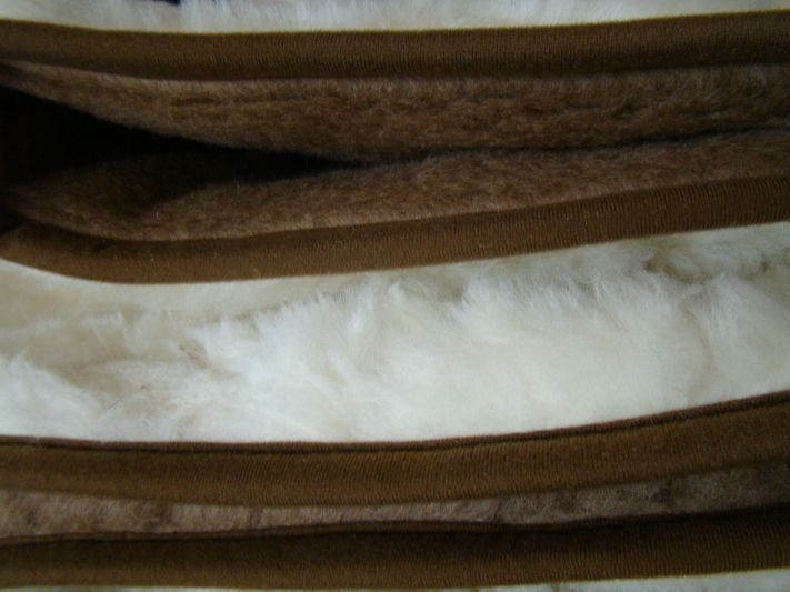 1642 Kołdra z wełny Camel Ciemny + Kaszmir White 160x200
