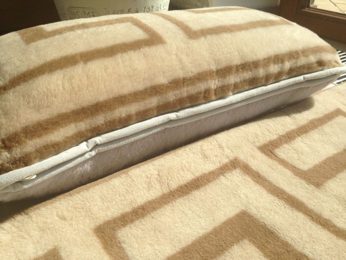 2300 Pościel z wełny Alpaki Silver Camel Greka 140x200 + Podkład wełniany
