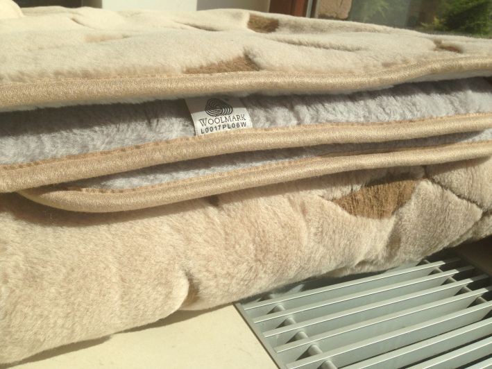 2509 Kołdra z wełny Alpaki Silver Camel Benjamin Brąz 160x200