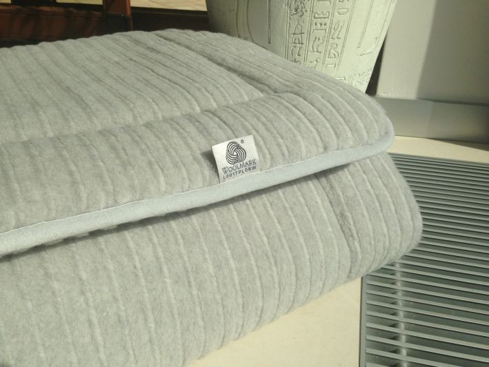 Materac z wełny Alpaki Silver Pasy 180x200