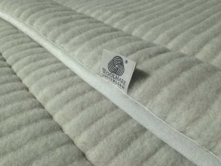Materac z wełny Alpaki Silver Pasy 180x200