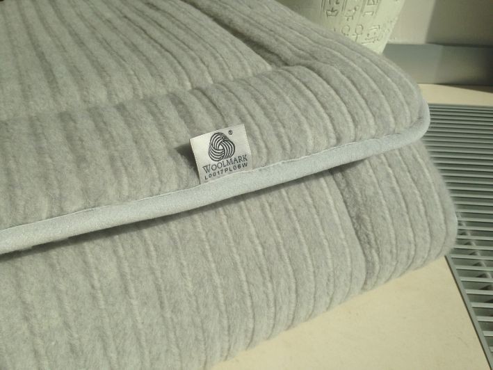 Materac z wełny Alpaki Silver Pasy 180x200