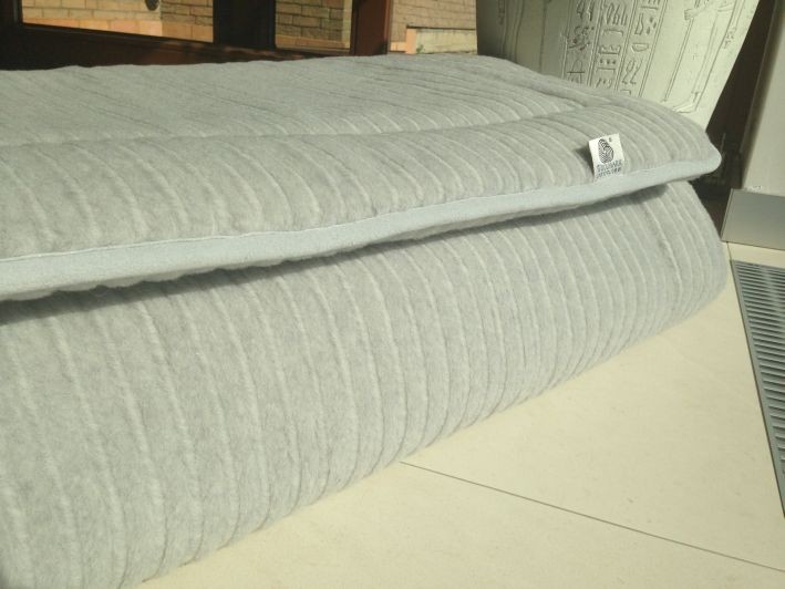 Materac z wełny Alpaki Silver Pasy 180x200