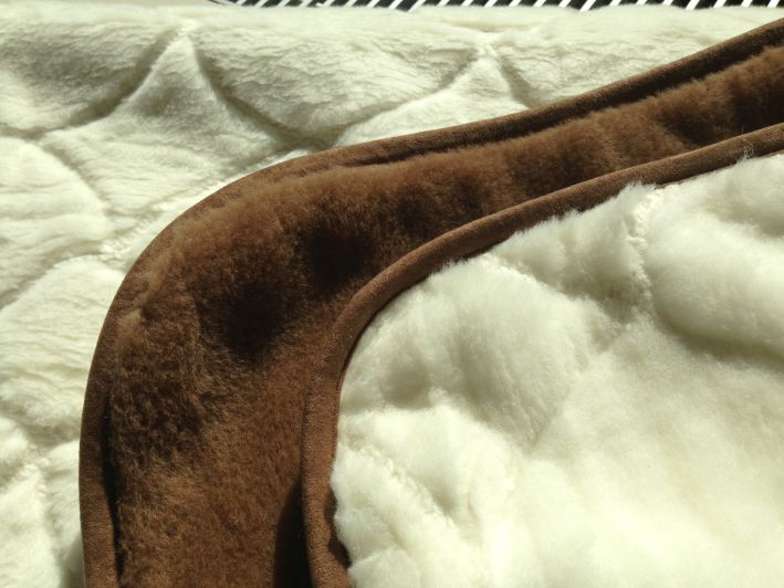 3116 Kołdra z wełny Camel Ciemny + Kaszmir Sofia 160x200