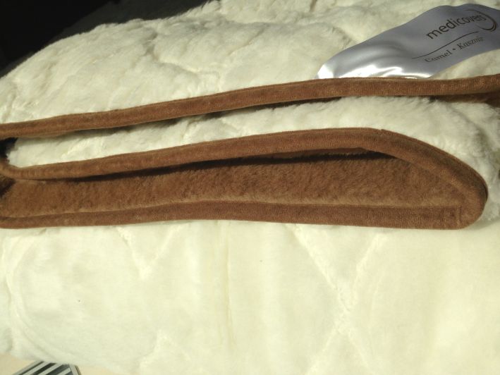 3122 Kołdra z wełny Camel Ciemny + Kaszmir Sofia 160x200