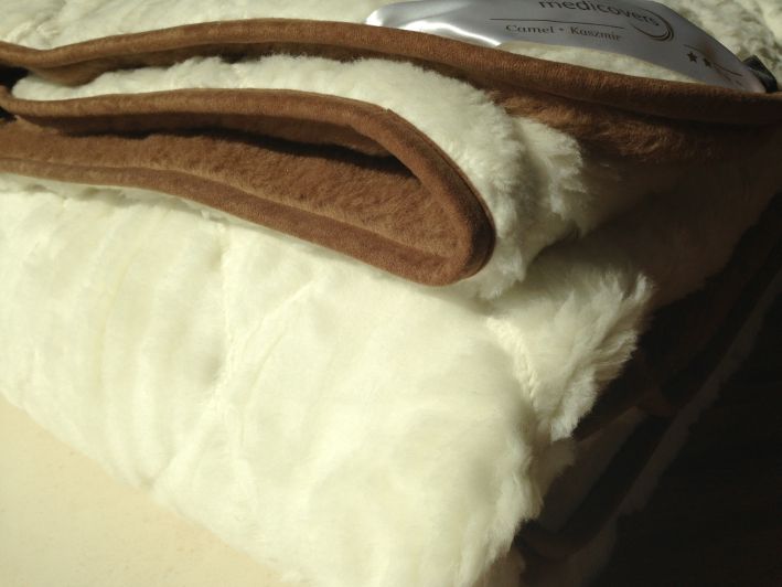 3125 Kołdra z wełny Camel Ciemny + Kaszmir Sofia 160x200