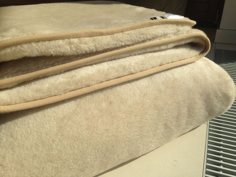 7 Pościel wełniana Camel z wełny wielbłądziej Cappuccino 140x200 + Podkład wełniany