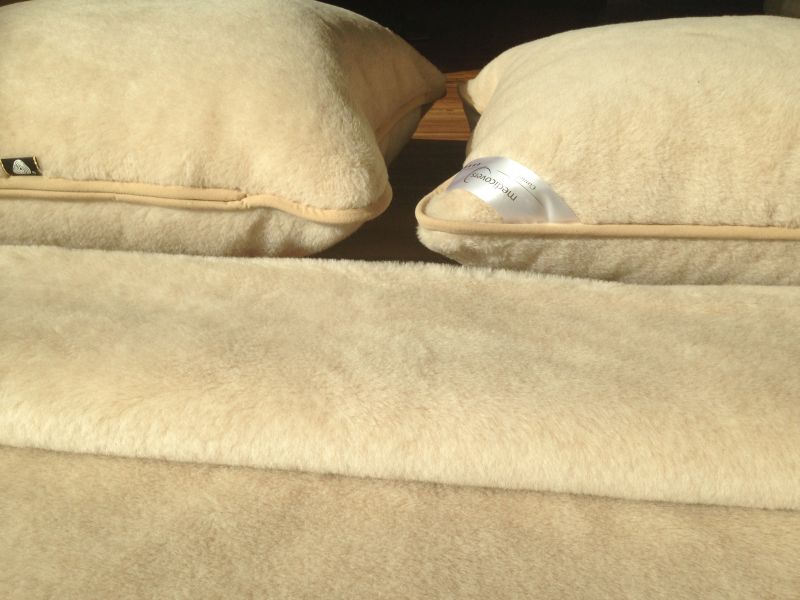 8 Pościel wełniana Camel z wełny wielbłądziej Cappuccino 180x200 + Materac wełniany