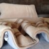 3 Pościel z wełny Alpaki Alpina Camel Greka 140x200 + Materac wełniany