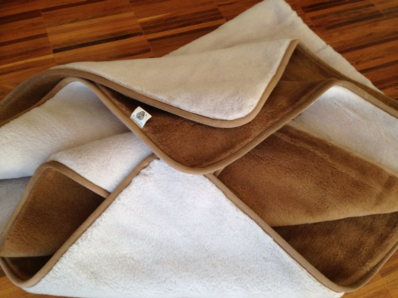 006 Kołdra z wełny Alpaki Alpina Camel Ciemny 160x200