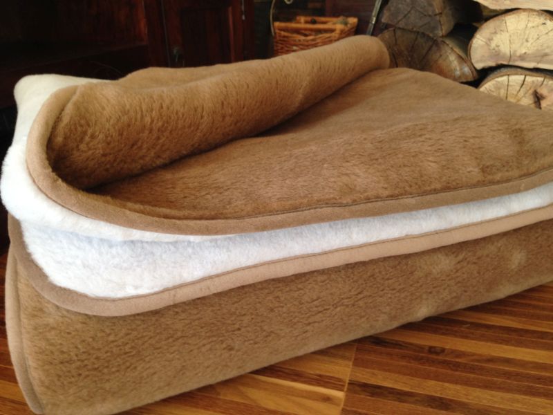 015 Kołdra z wełny Alpaki Alpina Camel Ciemny 160x200